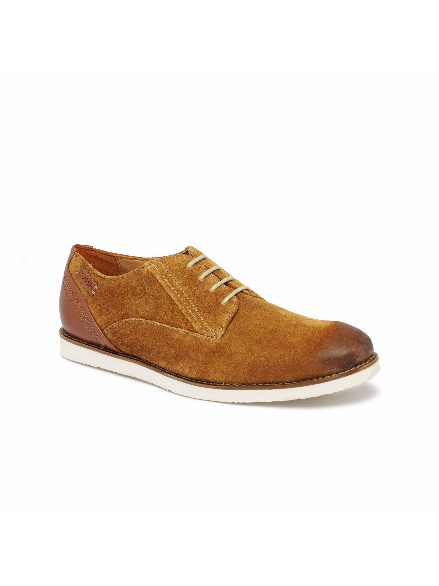 tan casual lace ups