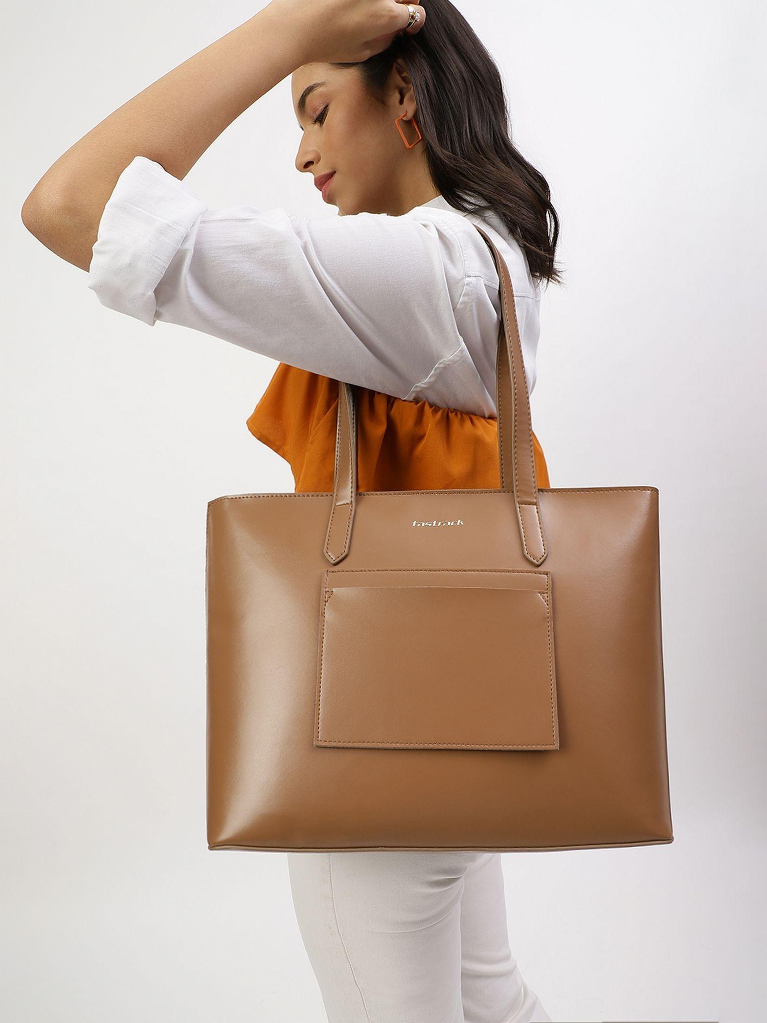 tan college tote bag for women