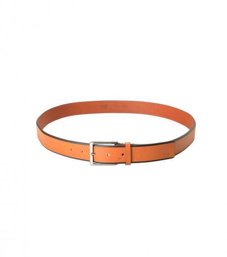 tan iconic solid belt