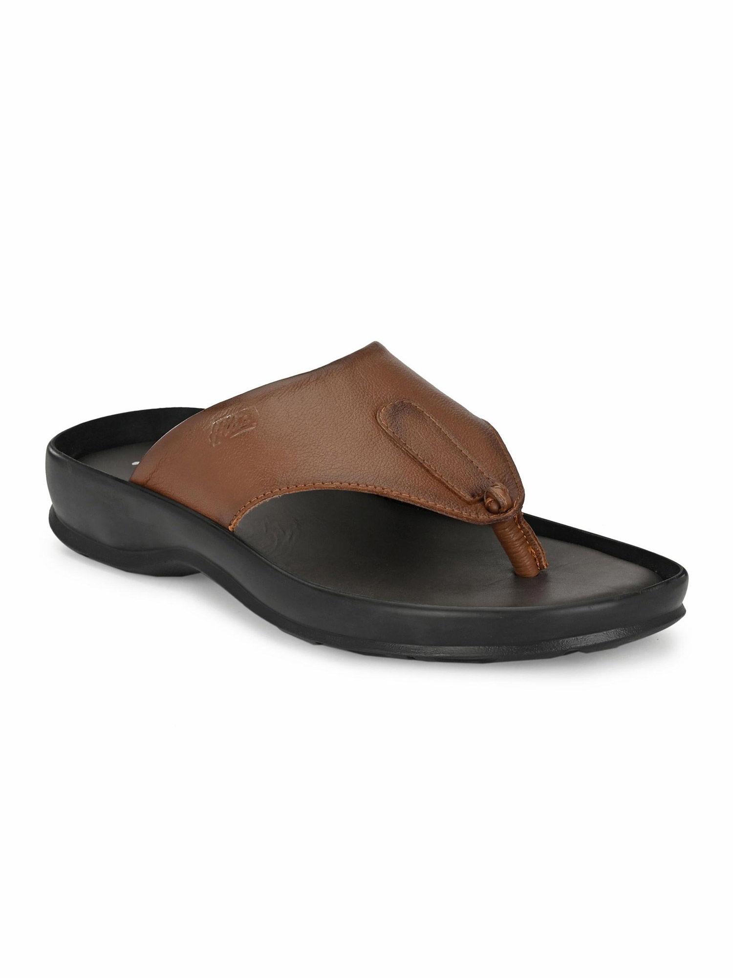 tan leather sandal