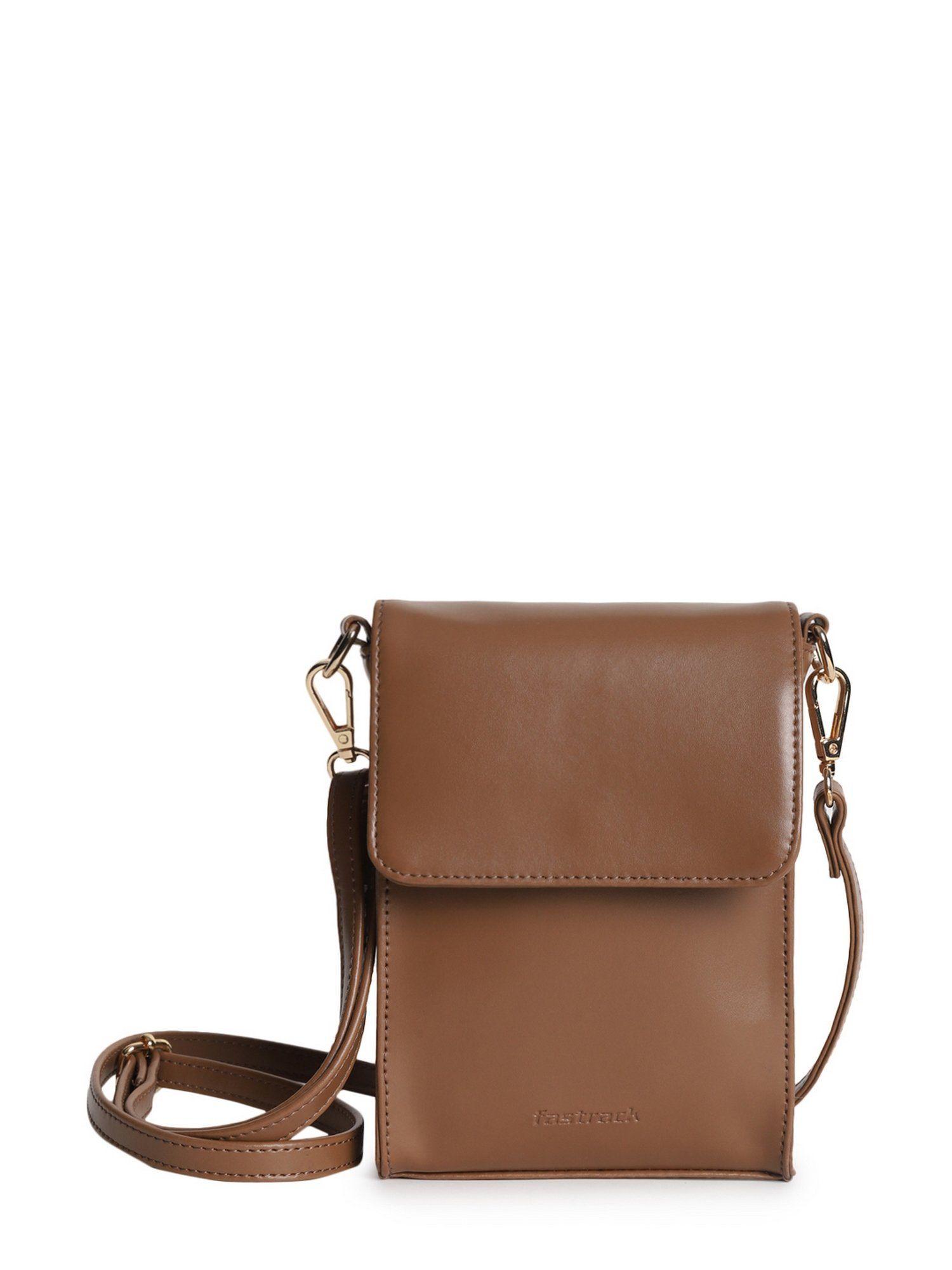 tan mobile sling bag for women