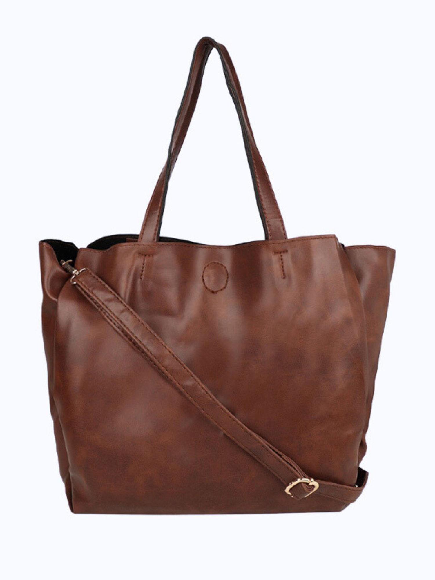 tan multi compartment shoulder bag tan tote