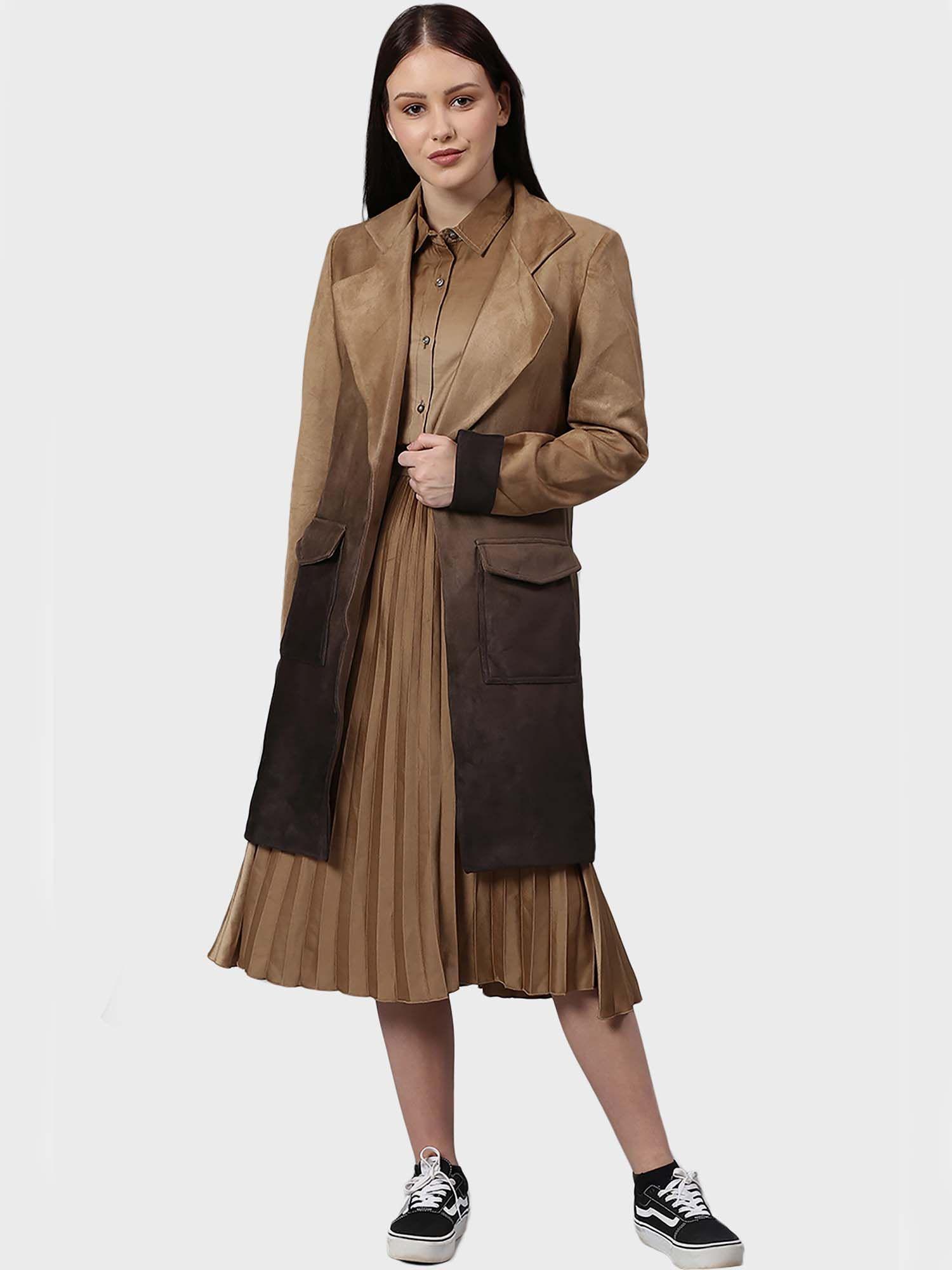 tan solid coat