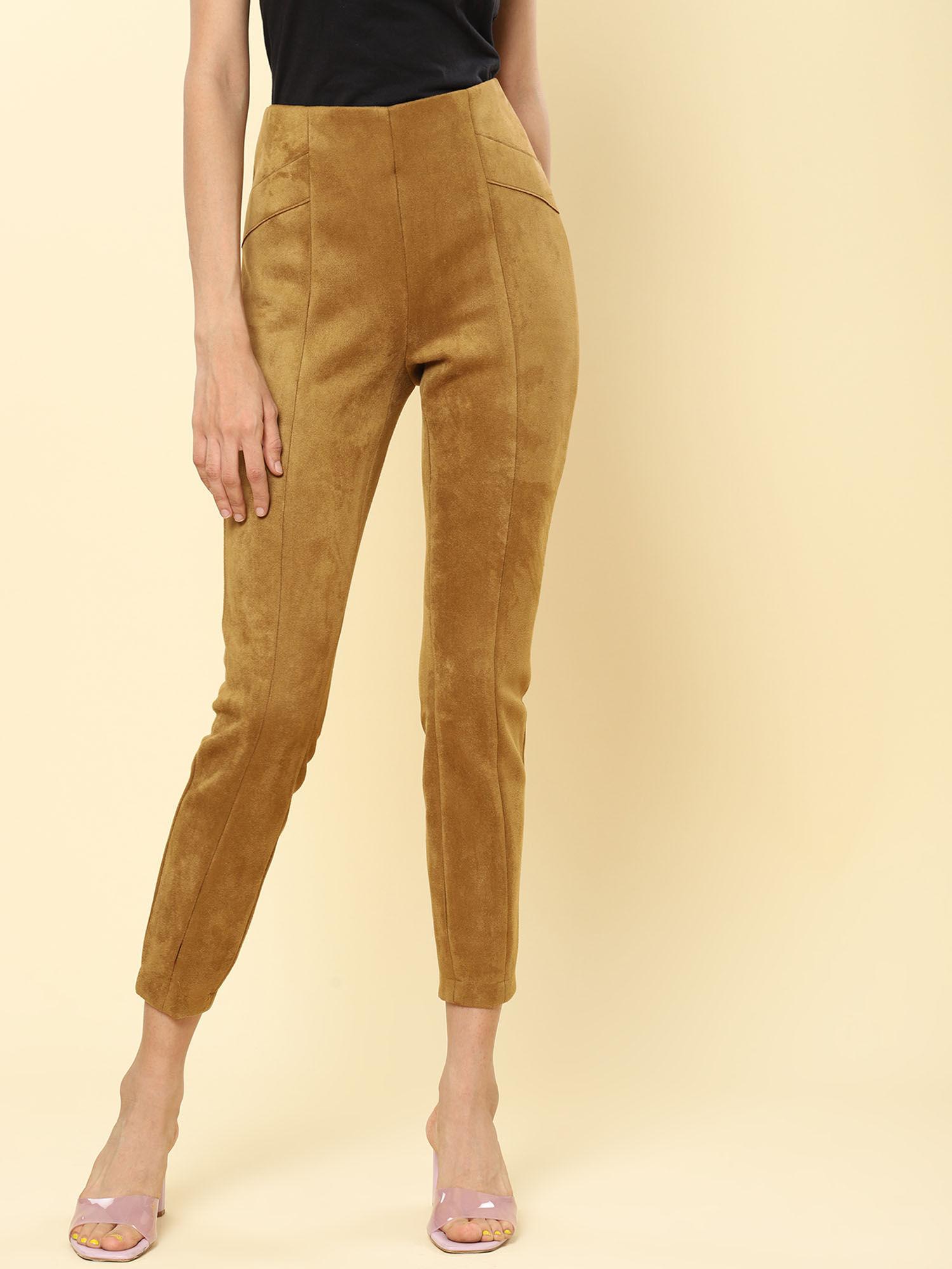 tan suede pants