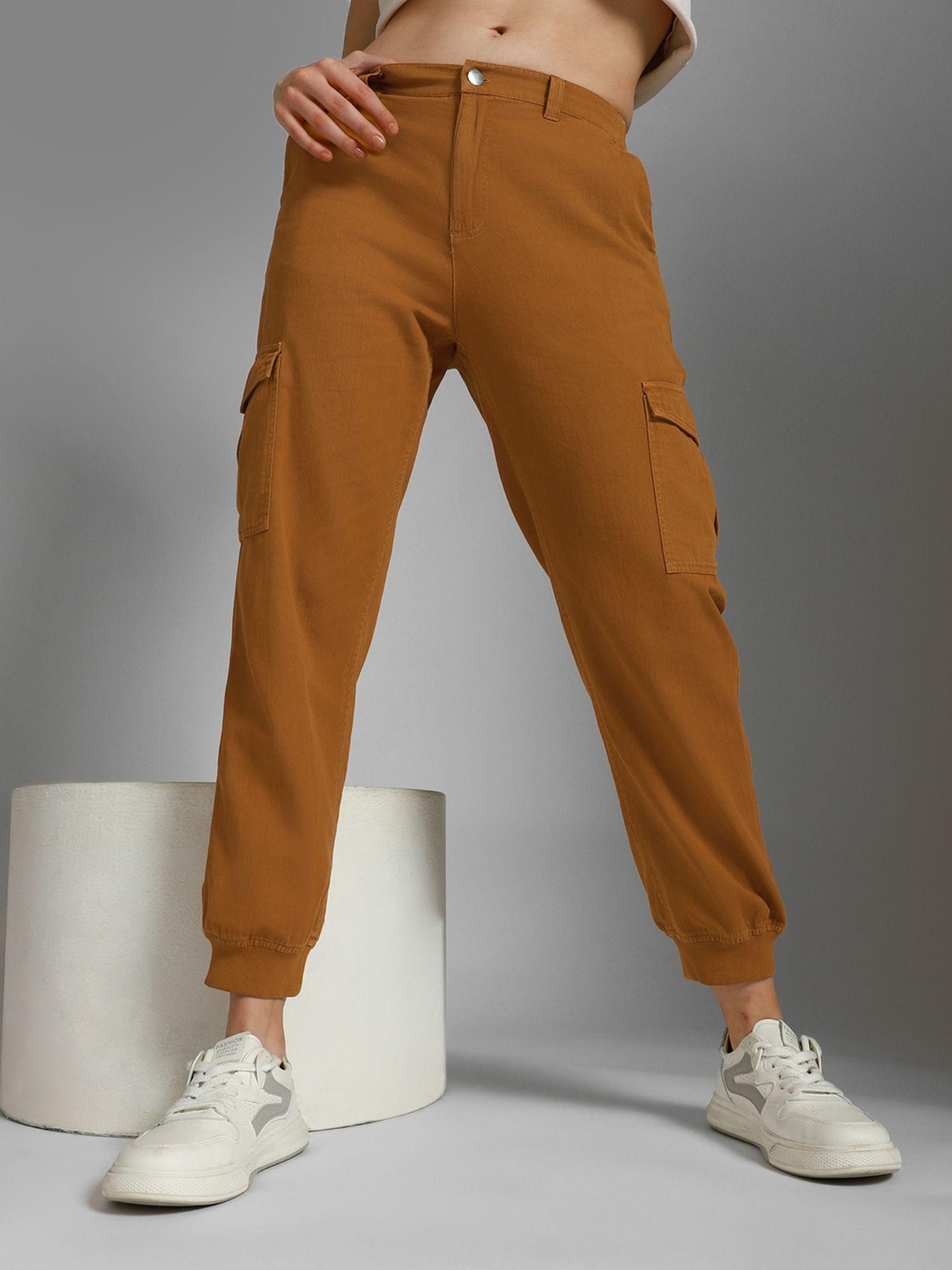 tan women trousers