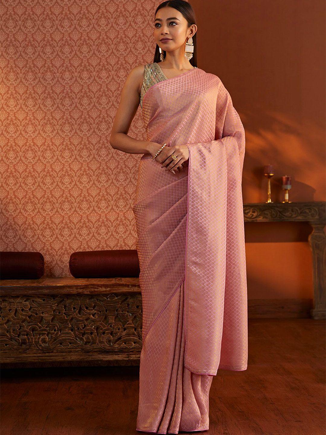 taneira ethnic motifs woven design zari saree