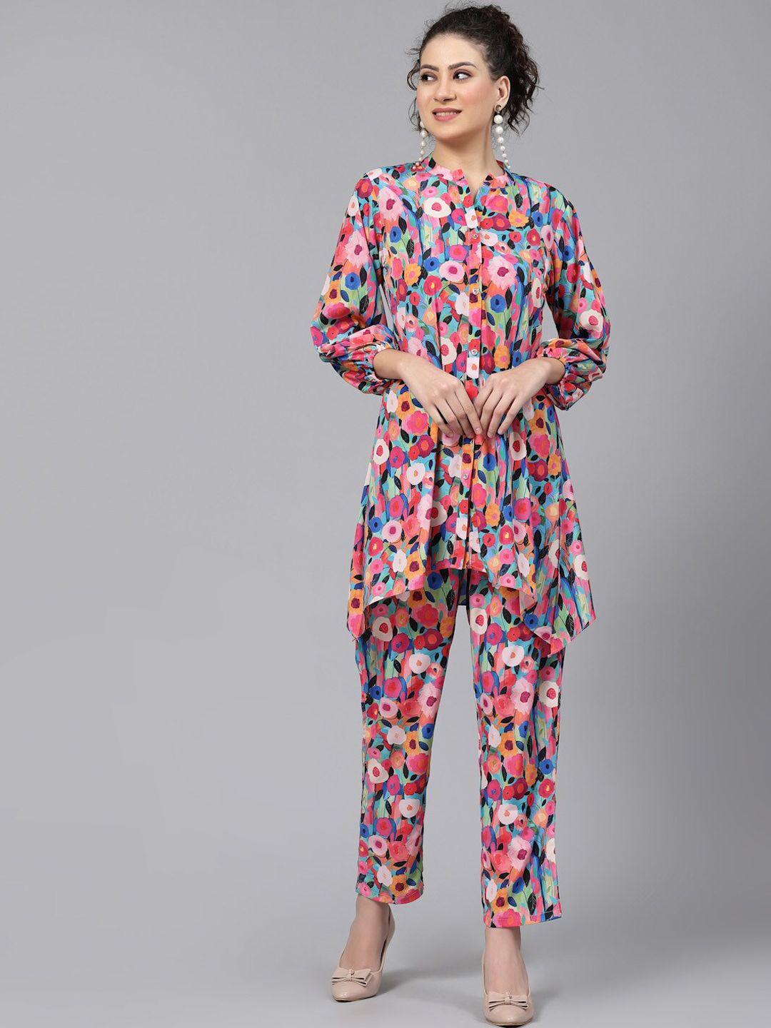 tankhi printed tunic with trousers co-ords