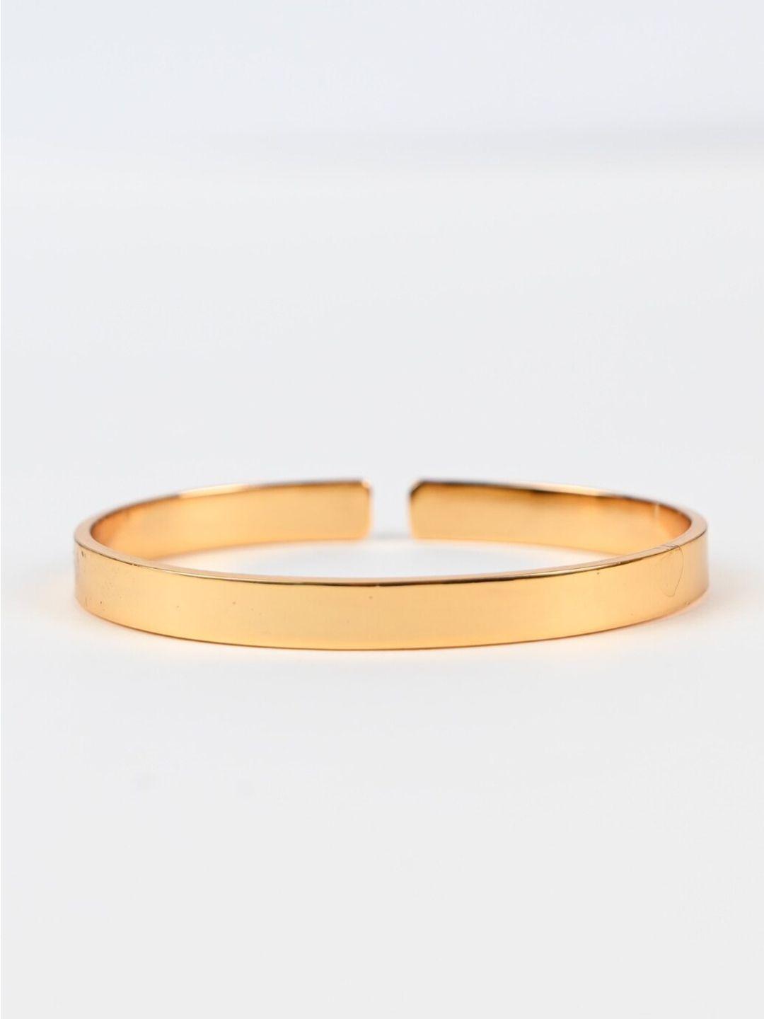 tann trim women 18 kt gold-plated adjustable bracelet
