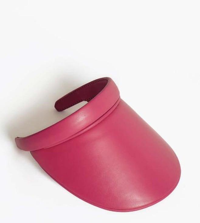 tanned classic visor (pink)