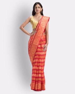 tant weave traditional saree