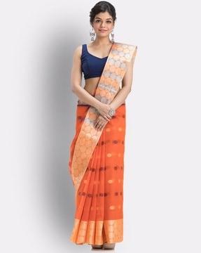 tant weave traditional saree