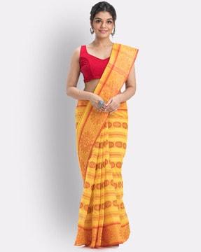 tant weave traditional saree