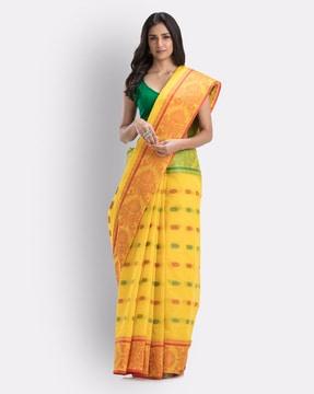 tant weave traditional saree