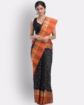 tant weave traditional saree