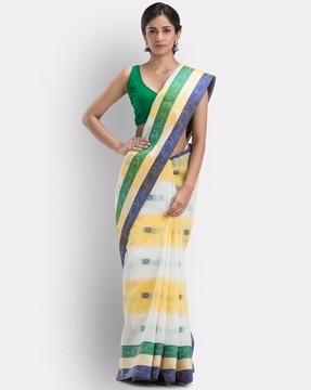 tant weave traditional saree