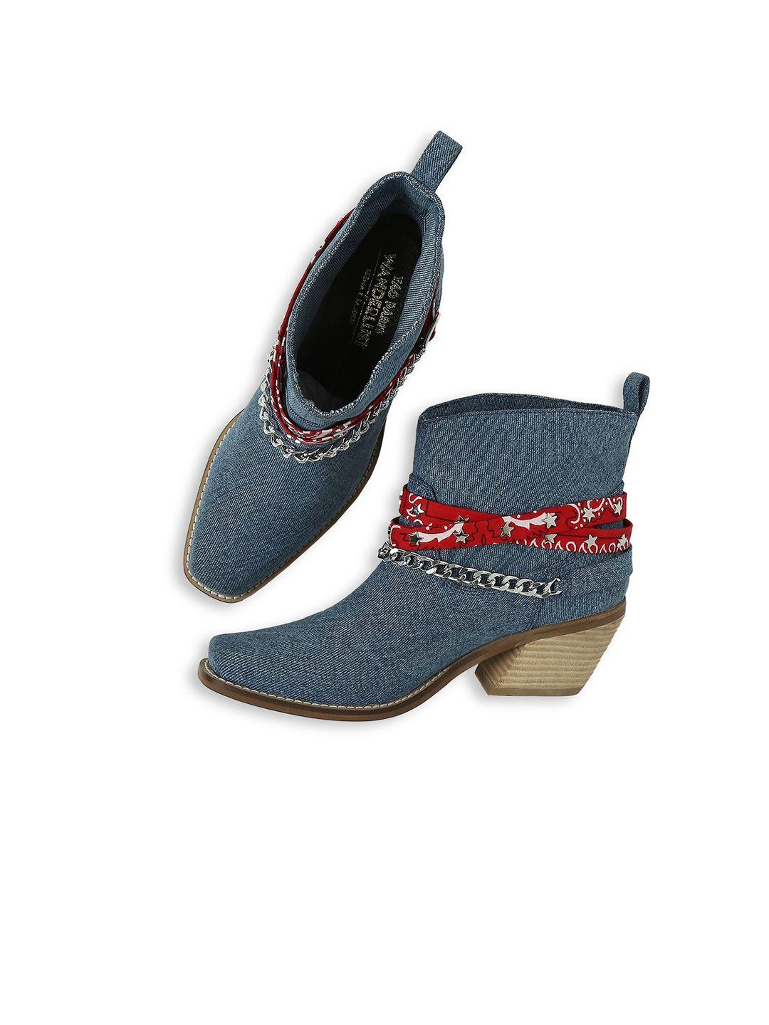 tao paris wanderlust by seema k sajdeh women embellished block heeled regular boots
