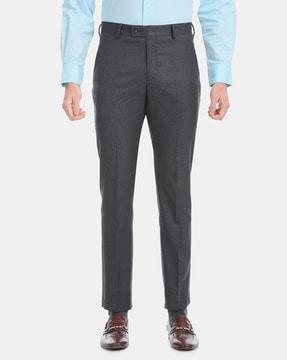 tapered-fit-flat-front-pants