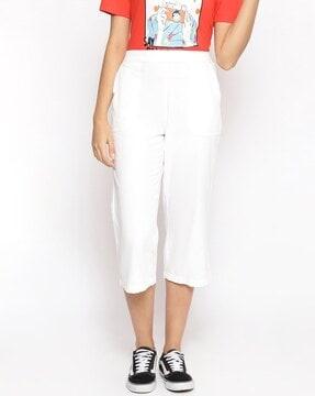 tapered fit culottes with insert pockets