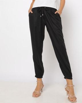 tapered fit jogger pants with insert pockets