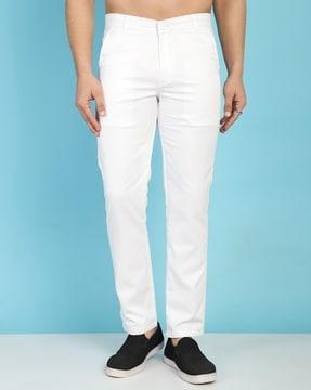 tapered fit pants with insert pockets