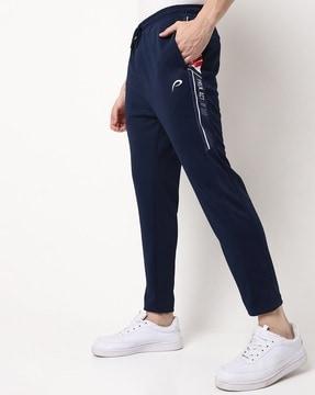 tapered fit straight track pants