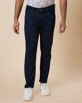 tapered jeans with insert pockets