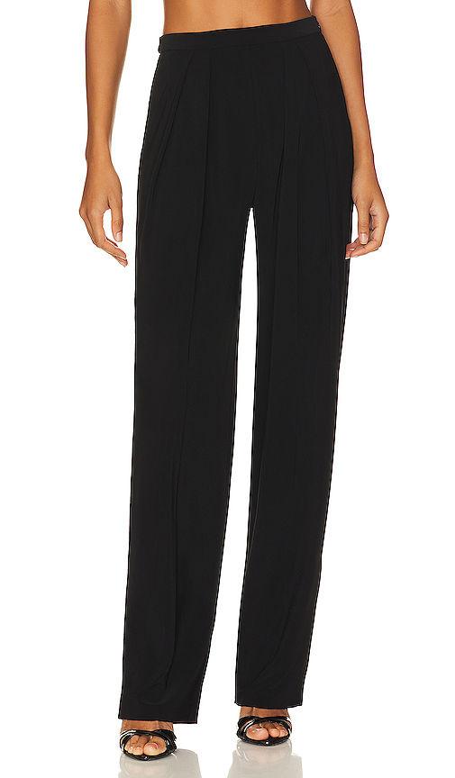 tapered pleated trouser