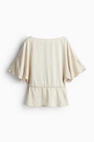 tapered-waist blouse
