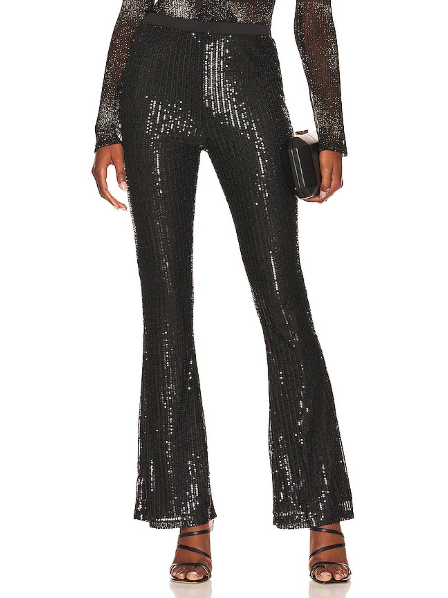 tara sequin flare pant