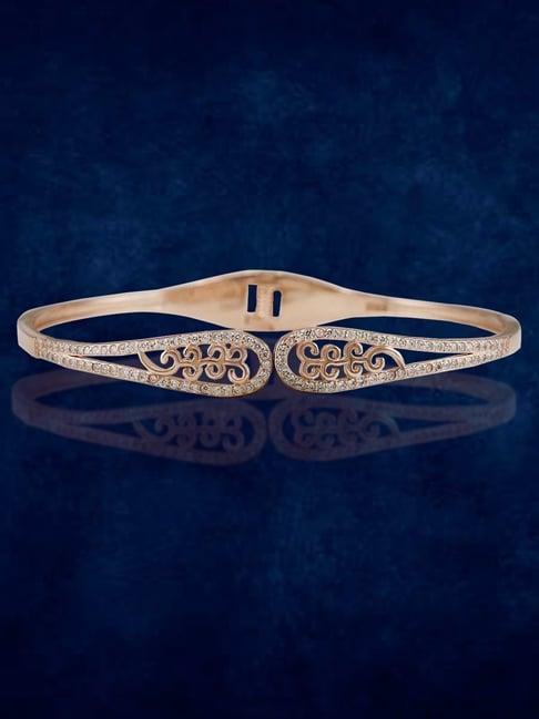 taraash 92.5 sterling silver leaf design bracelet for women