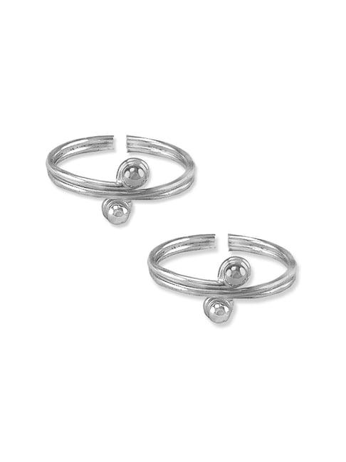 taraash 92.5 sterling silver toe rings for women