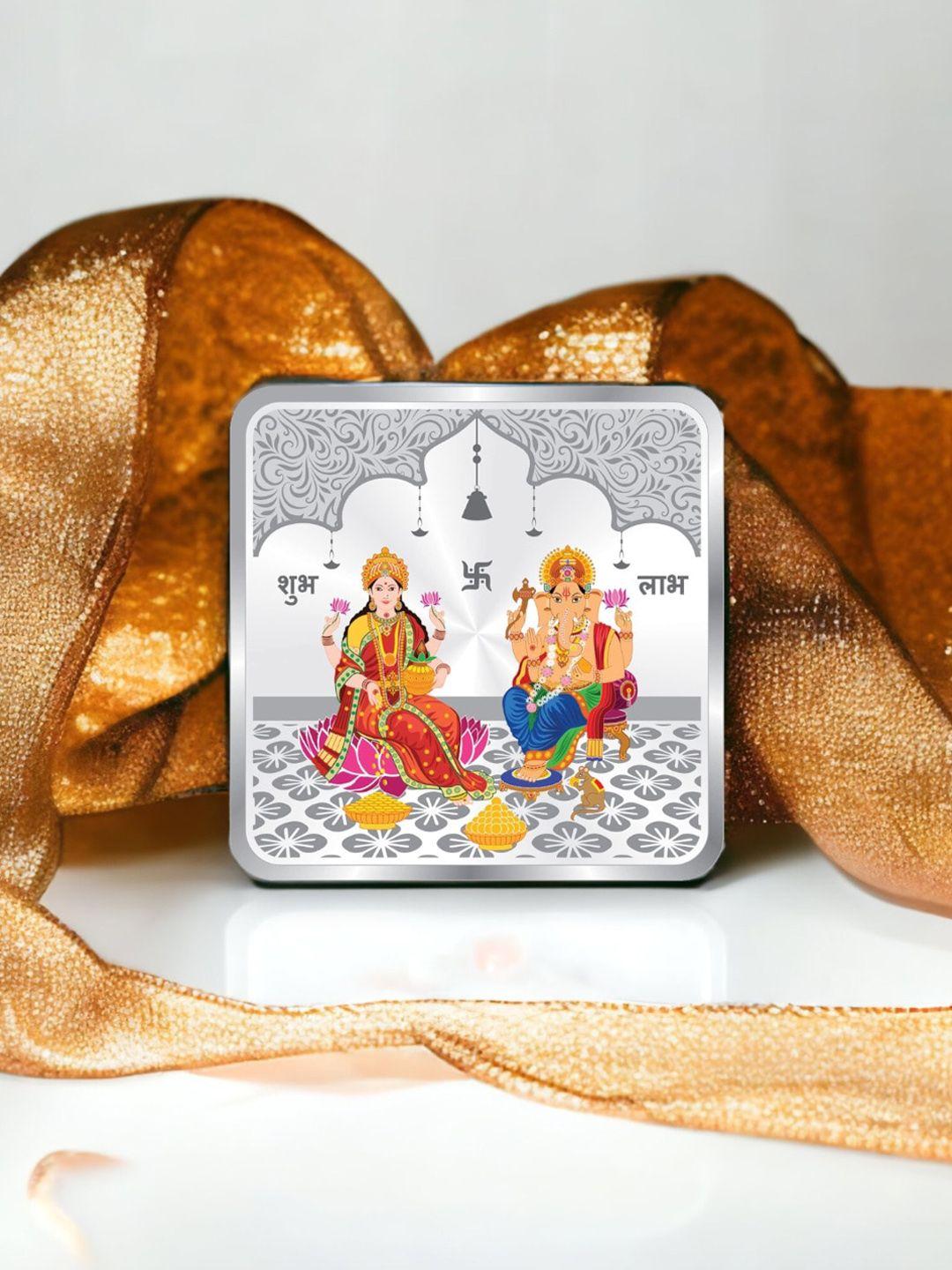 taraash lakshmi ganesha 999 silver coin - 20 gm