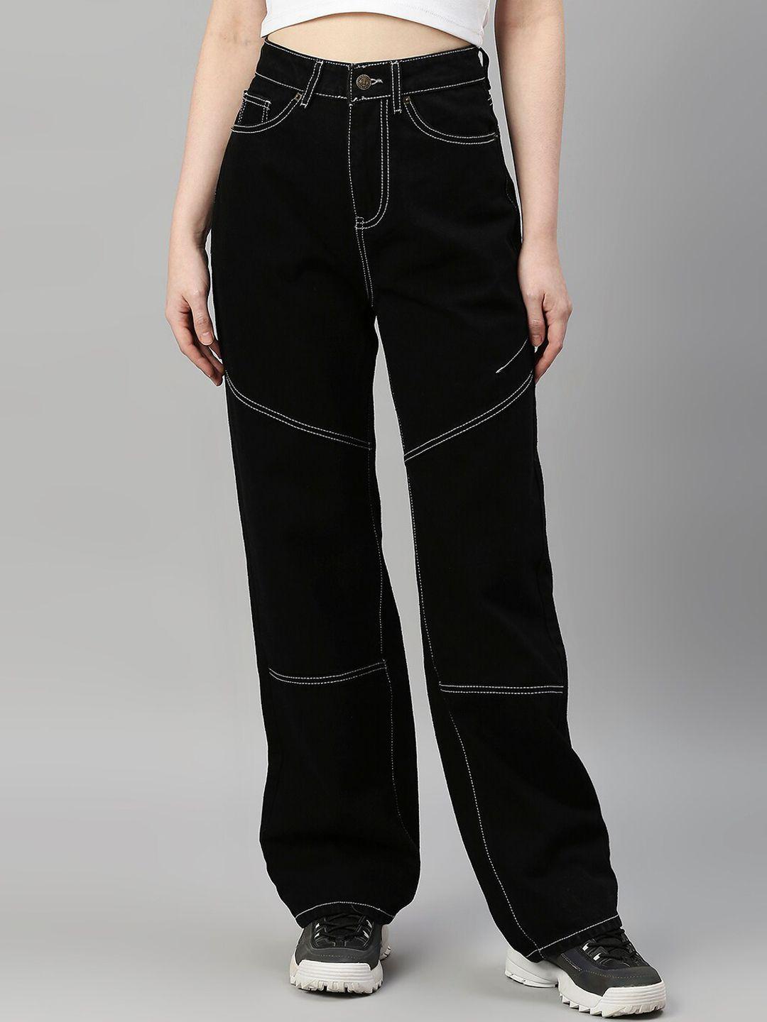 tarama-women-black-straight-fit-high-rise-cotton-jeans
