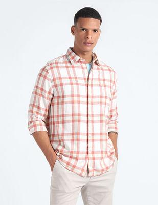 tartan check cotton shirt