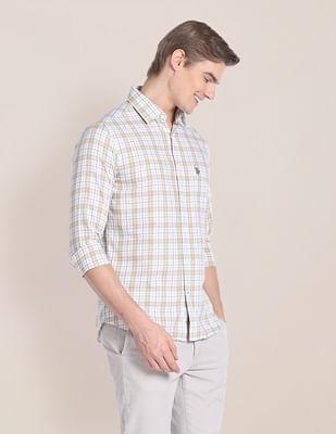 tartan check cotton shirt