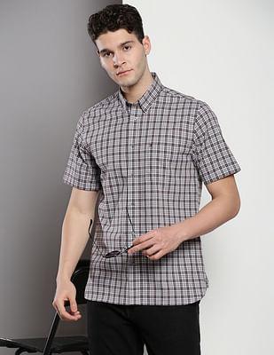 tartan check cotton shirt