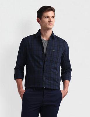 tartan check manhattan slim shirt