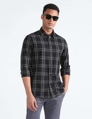 tartan check oxford shirt