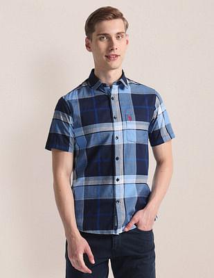 tartan check oxford shirt