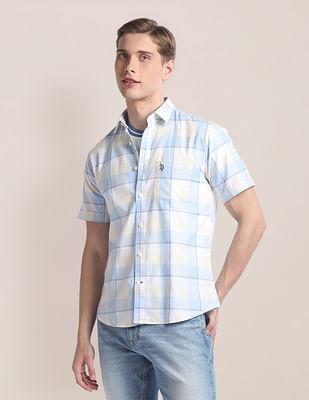 tartan check oxford shirt