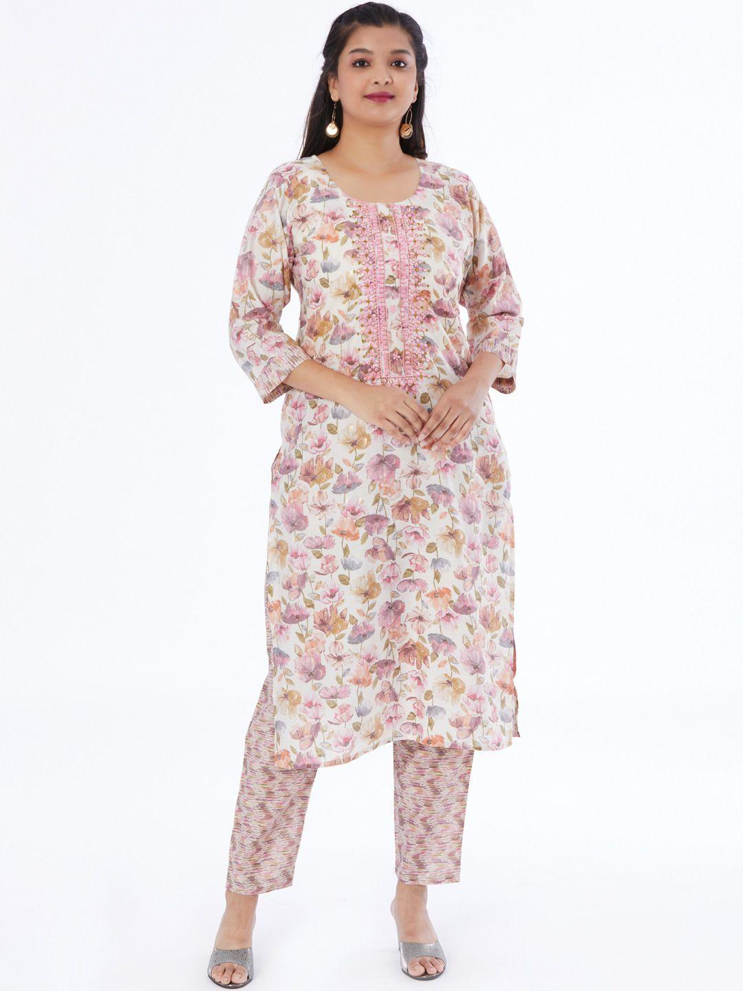 taruni floral printed kurta with trousers