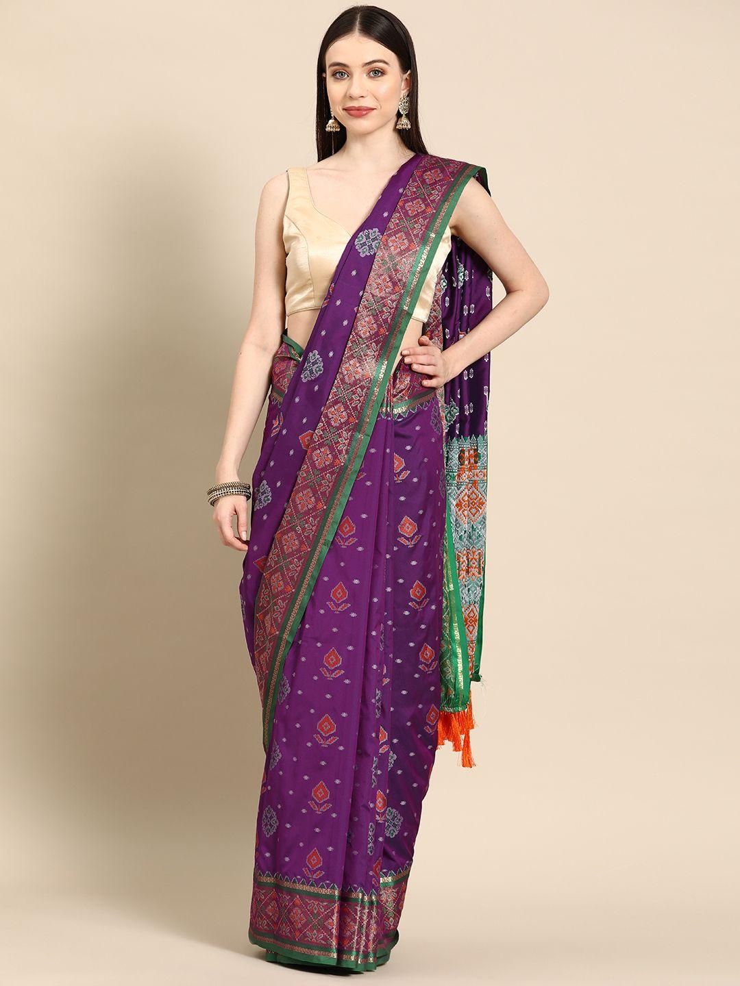 tasarika ethnic motifs zari silk blend patola saree