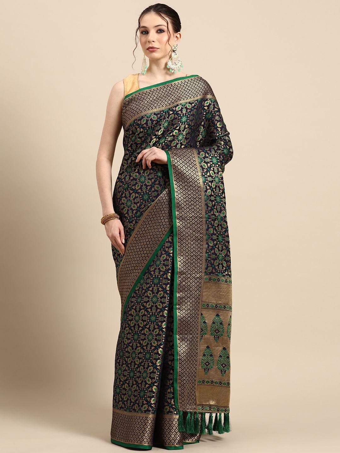 tasarika ethnic motifs zari silk blend patola saree