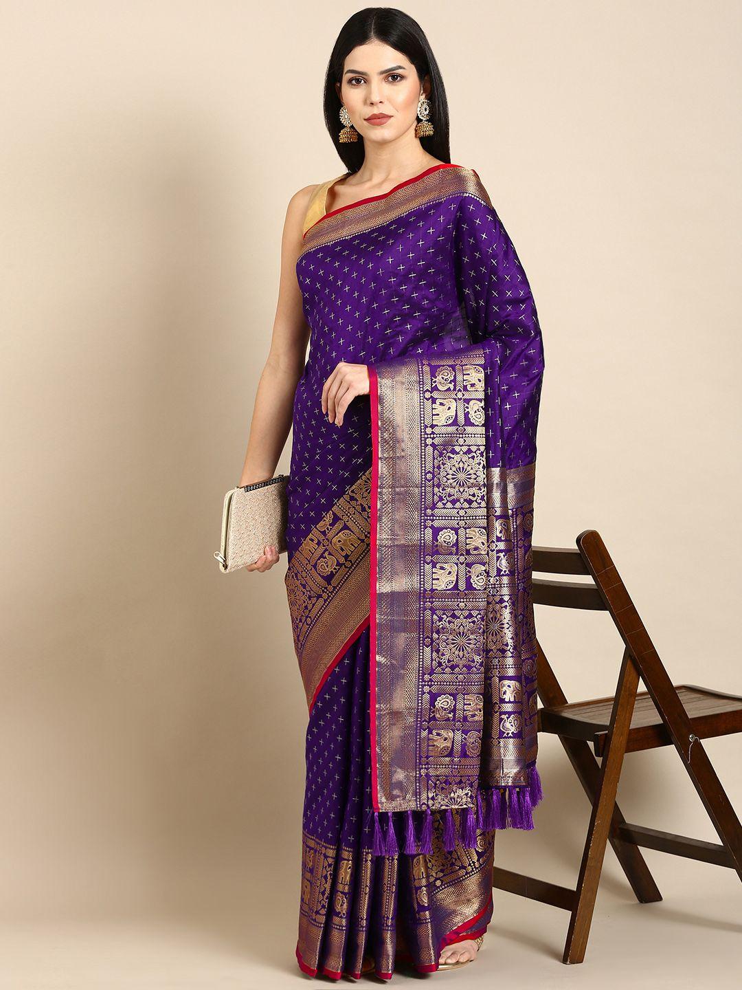 tasarika woven design ethnic motifs zari banarasi saree
