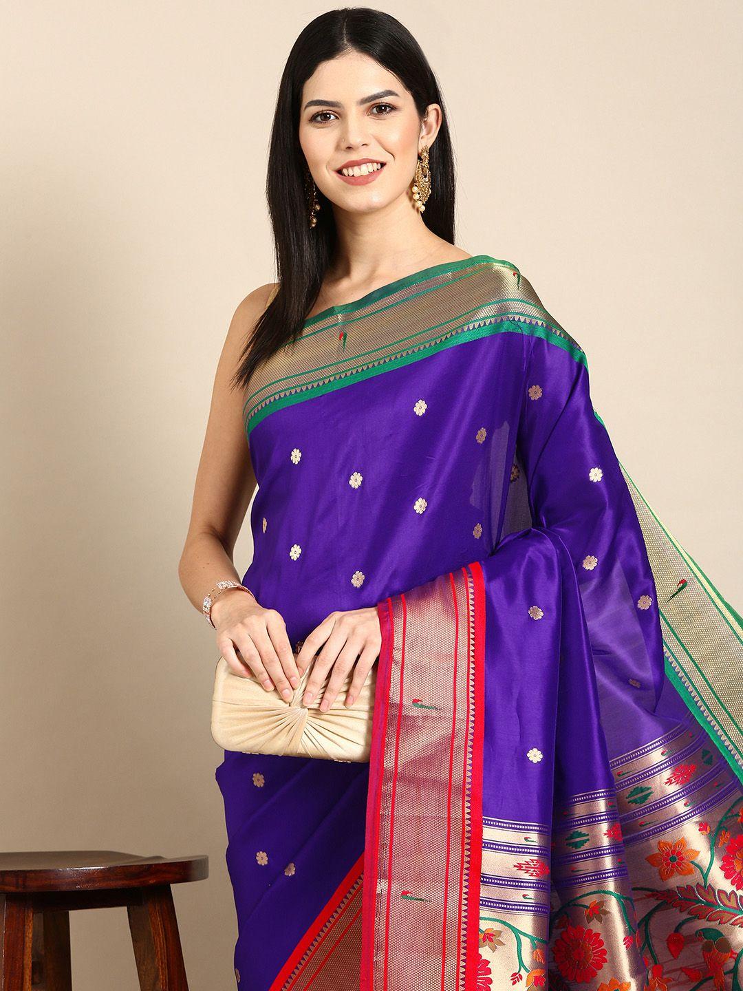 tasarika woven design ethnic motifs zari paithani saree