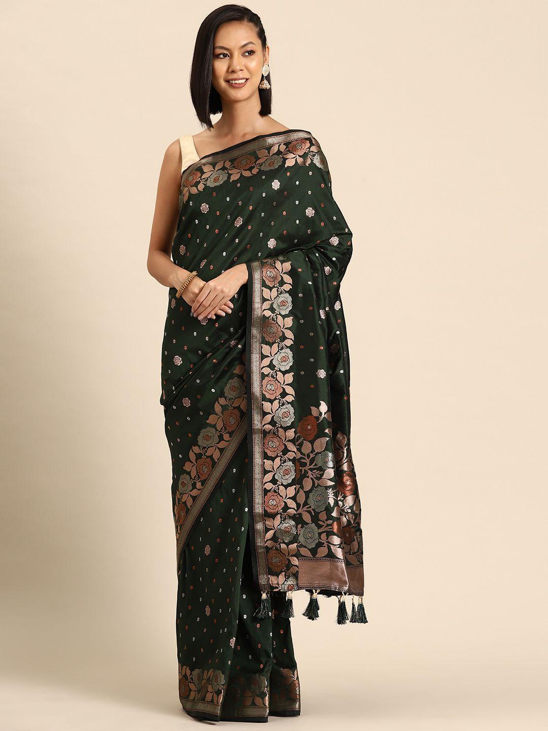 tasarika woven design floral zari banarasi saree
