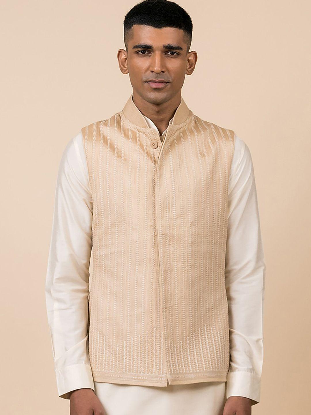 tasva men gold-toned kurta with trousers