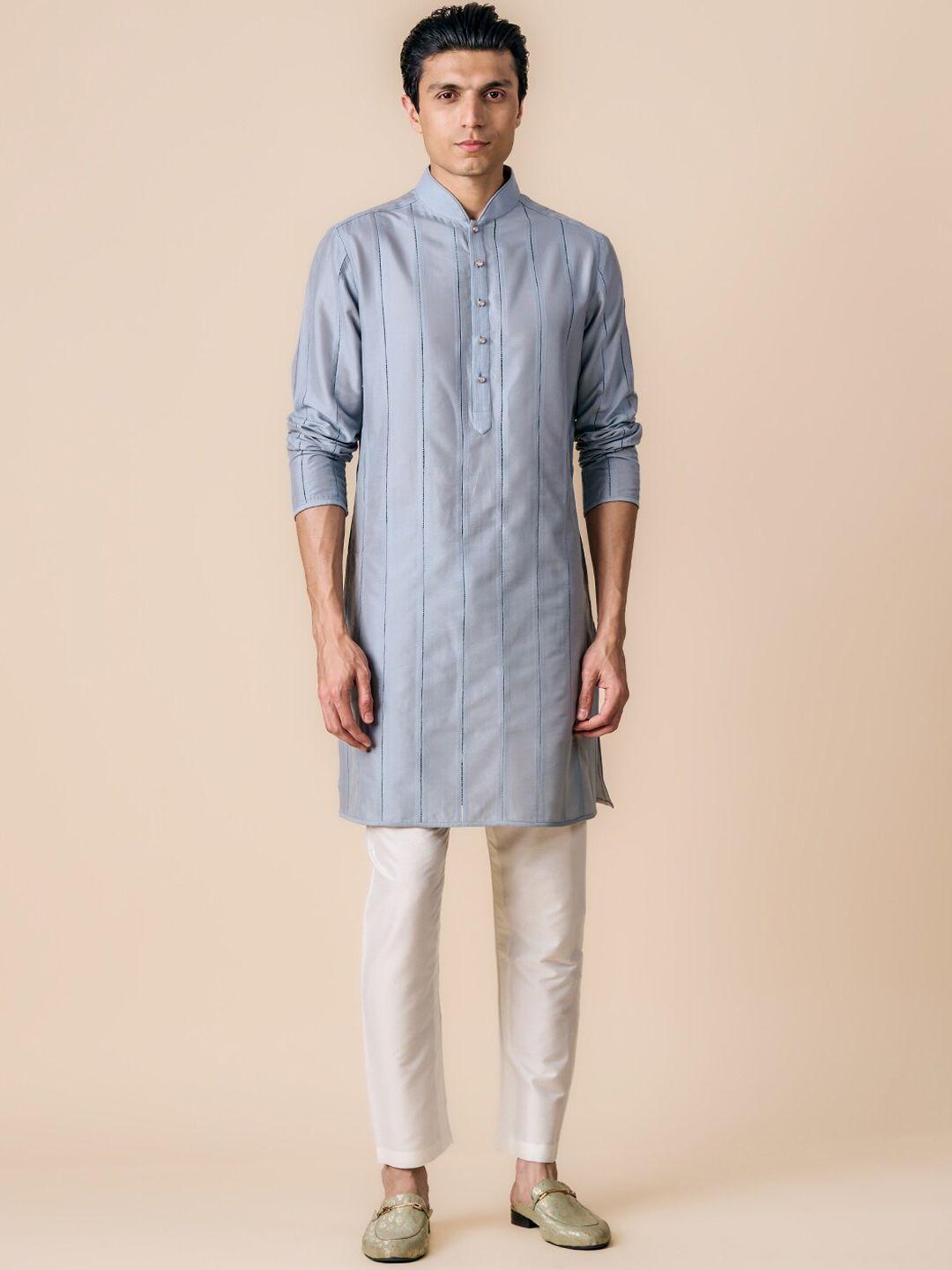 tasva striped kurta with pyjamas