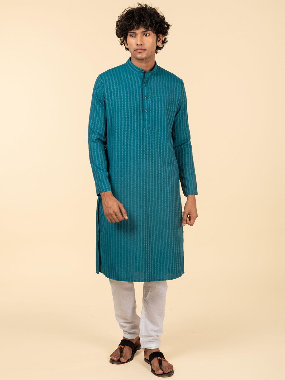 tattva floral printed regular pure cotton kurta with pyjamas