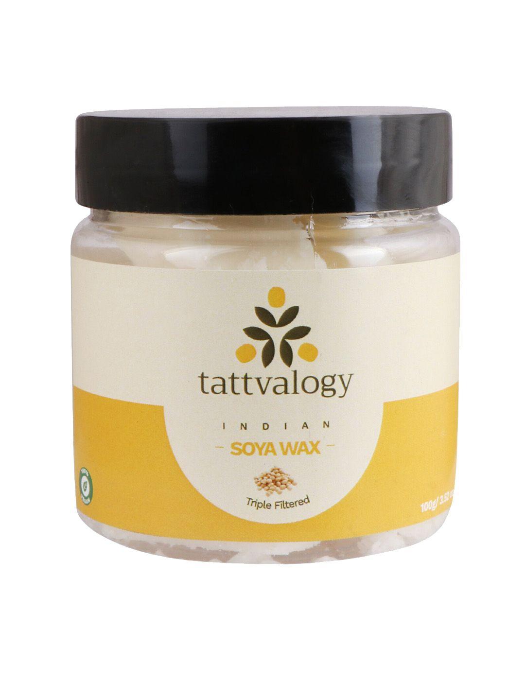 tattvalogy triple filtered cosmetics indian soya wax - 100 g